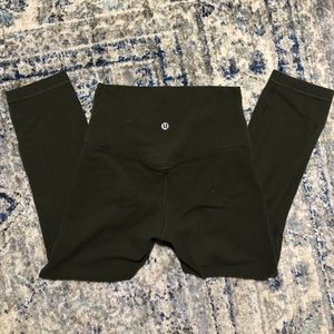 Lululemon cropped Align sz 4! dark green color!